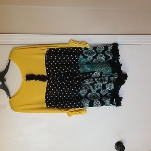 Upcycled tunic top
